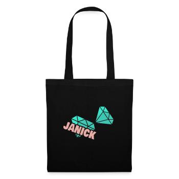 Papa Janick - Sac en tissu - noir - Devant