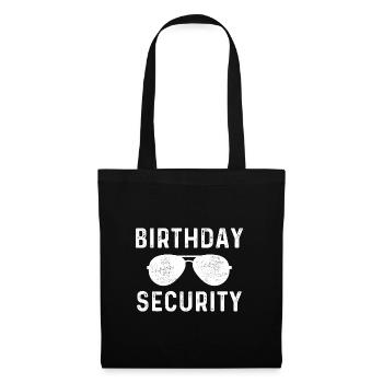 Sécurité anniversaire - Sac en tissu - noir - Devant