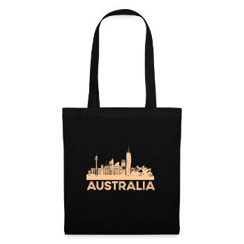 Australie - Sac en tissu - noir - Devant