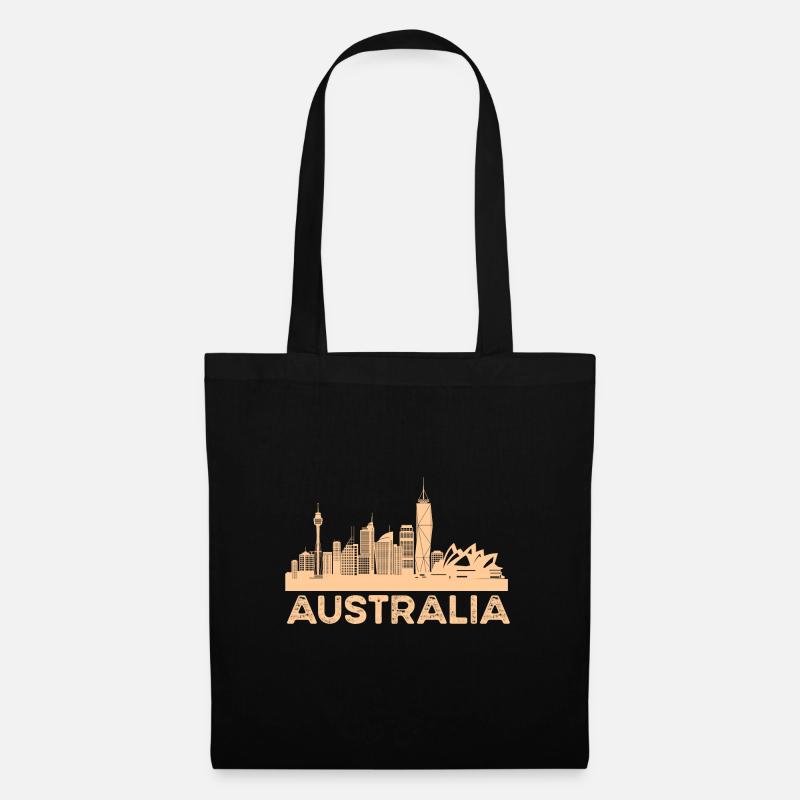 Australie - Sac en tissu - noir