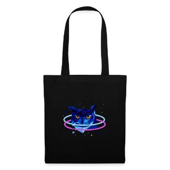 UHU EULE EULEN UHUS 90s 80s NEON MOTIVE GESCHENK - Stoffbeutel - Schwarz - Vorne
