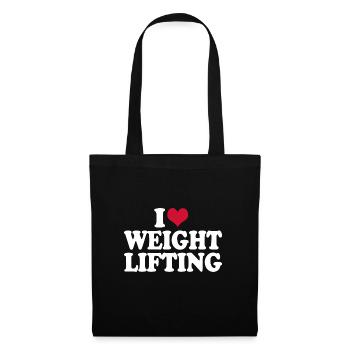 Gym Workout Motivation Fitness I Love - Tote Bag - black - Front