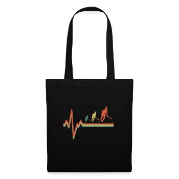 Retro Heartbeat Vintage Goalkeeper Field Hockey FR - Sac en tissu - noir - Devant