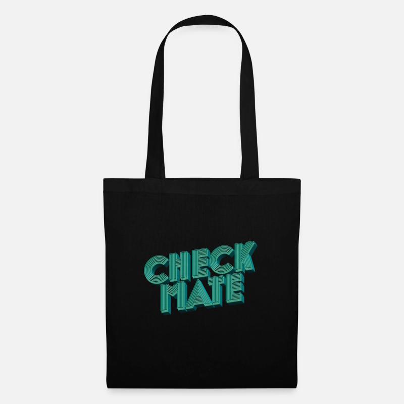 Échecs Echecs Echecs Echecs Moves Joueur D’échecs - Sac en tissu - noir