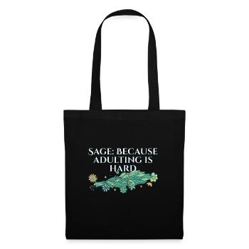 Burning Sage Because Adulting Is Hard Smudge - Tote Bag - black - Front