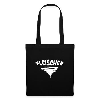 Fleischer - Stoffbeutel - Schwarz - Vorne