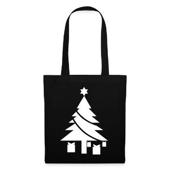 Arbre de noel 2 - Sac en tissu - noir - Devant