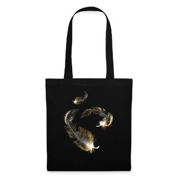 Golden feathers - Tote Bag - black - Front