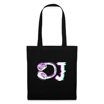 DJ Music Love - Stoffbeutel - Schwarz - Vorne