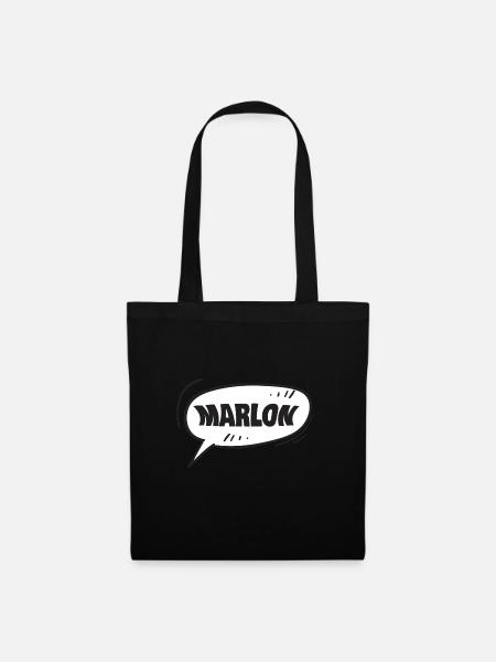 Marlon Marlon - Stoffbeutel - Schwarz