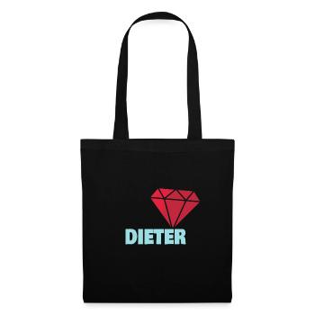 Dieter - Stoffbeutel - Schwarz - Vorne