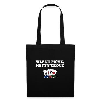 Silent Move Hefty Trove Gambler Stratégie de jeu - Sac en tissu - noir - Devant