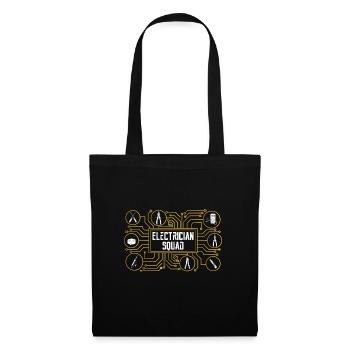 Electrician Craftsman Électronique Tension - Sac en tissu - noir - Devant