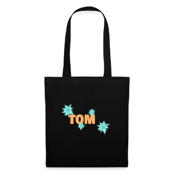 First name Tom - Tote Bag - black - Front