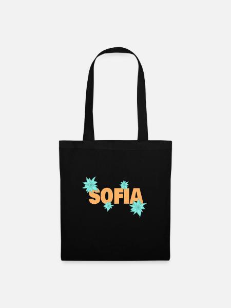 Geschenk für Sofia - Stoffbeutel - Schwarz