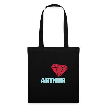 Noble Arthur - Sac en tissu - noir - Devant