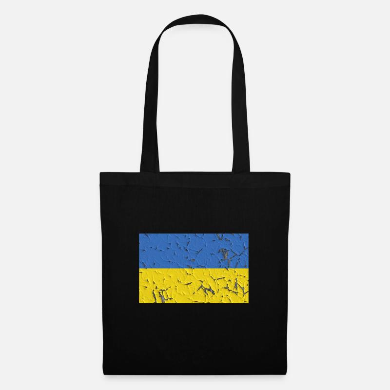 Ukraine - Stoffbeutel - Schwarz