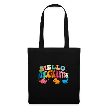 Cute Dinosaurs for Hello Kindergarten Back To - Tote Bag - black - Front