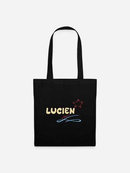 Geschenk Lucien - Stoffbeutel - Schwarz