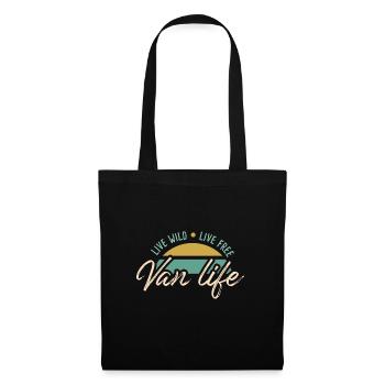 Live Wild Van Dwellers Van life Nomads - Tote Bag - black - Front