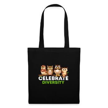 Celebrate Diversity Nocturnal Birds Of Prey Owl En - Tote Bag - black - Front