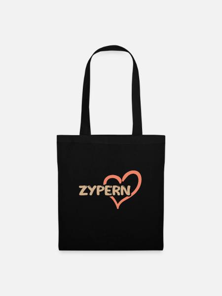 Zypern als Zypern - Stoffbeutel - Schwarz