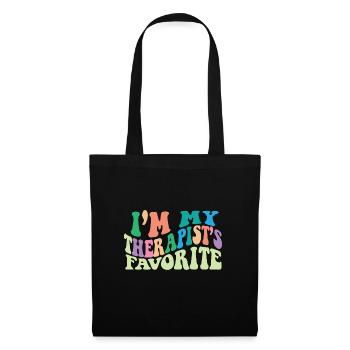 I'm My Therapist's Favorite Psychologist Joke - Tote Bag - black - Front