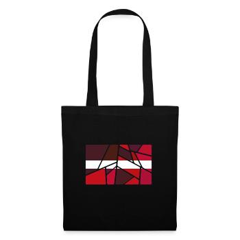 Geschenk für Lettland - Stoffbeutel - Schwarz - Vorne