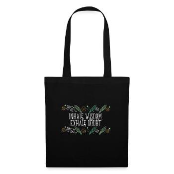 Inhale Wisdom Exhale Doubt Sage Healing Smudge - Tote Bag - black - Front