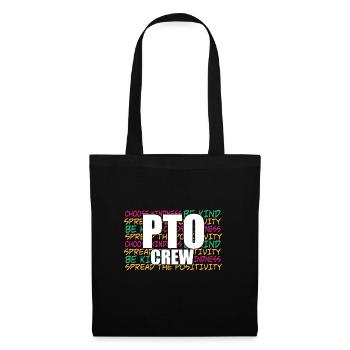 PTO Crew School Volunteer Parent Teacher - Stoffbeutel - Schwarz - Vorne