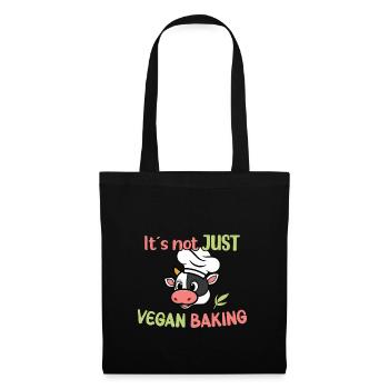 Ce n’est pas seulement de la pâtisserie végétalienne - Sac en tissu - noir - Devant
