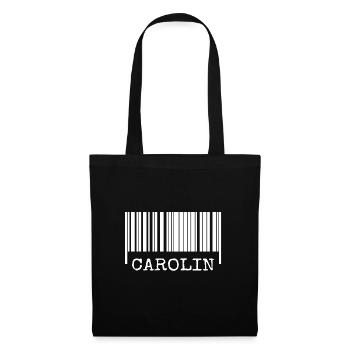 Geschenk für Carolin - Stoffbeutel - Schwarz - Vorne