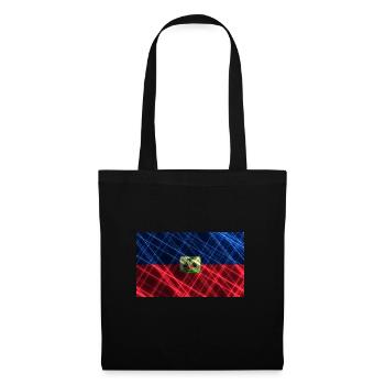 Land Haiti - Stoffbeutel - Schwarz - Vorne