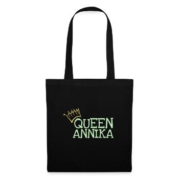 Annika comme prénom - Sac en tissu - noir - Devant