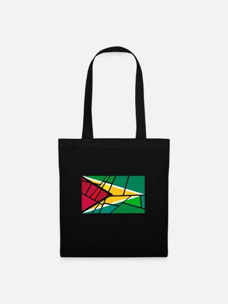 Geschenk für Guyana - Stoffbeutel - Schwarz