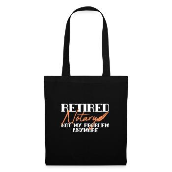 Gift for pension for notary - Tote Bag - black - Front