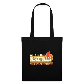 Basketball Spruch Motiv I Basketballer - Stoffbeutel - Schwarz - Vorne