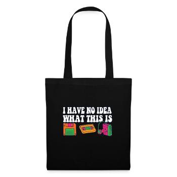I Have No Idea What This Is Funny Retro 70s 80s - Tote Bag - black - Front