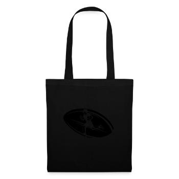 Rétro Rugby Rugby Fan Rugby Rugby Rugby Jouer - Sac en tissu - noir - Devant