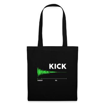 Drum Kick Effet sonore Batterie - Sac en tissu - noir - Devant