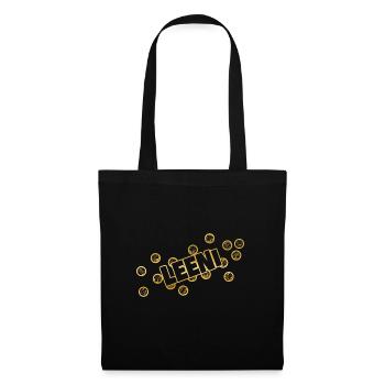 prénom Leeni - Sac en tissu - noir - Devant