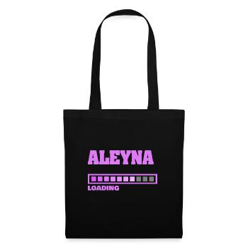Baby Aleyna - Stoffbeutel - Schwarz - Vorne