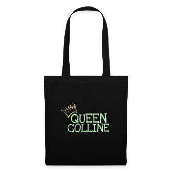Prénom Colline - Sac en tissu - noir - Devant