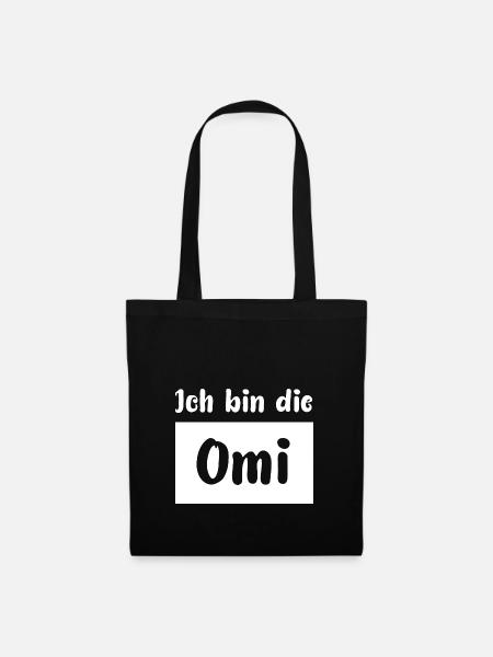 Omi - Stoffbeutel - Schwarz