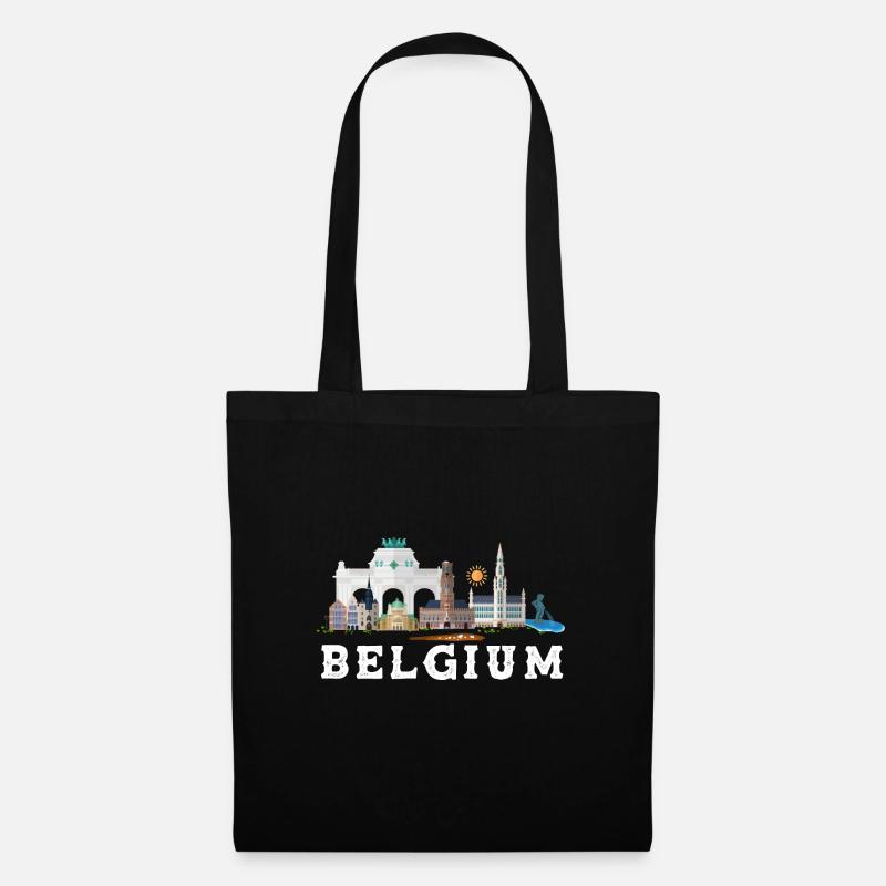 Belgien - Stoffbeutel - Schwarz