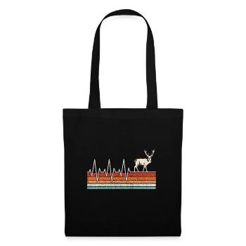 Battement de cœur du cerf - Sac en tissu - noir - Devant