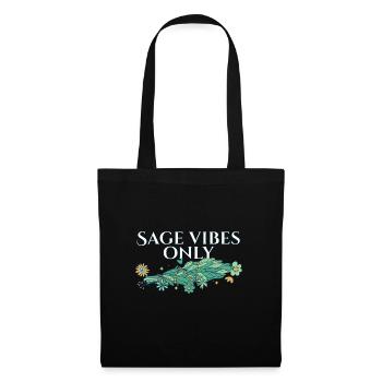 Burning Sage Vibes Only Smudge Sticks Healing - Tote Bag - black - Front