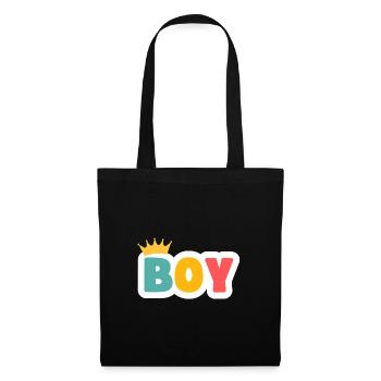 Garçon! Personnalisable - Sac en tissu - noir - Devant
