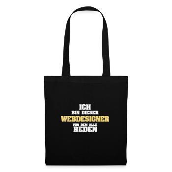 Web designer as a profession - Tote Bag - black - Front