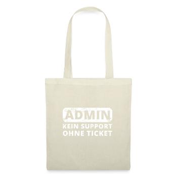 admin edv programmierer Informatik Computer - Stoffbeutel - Natur - Vorne